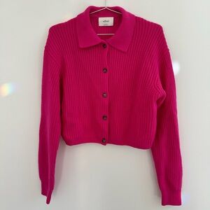 Wilfred Pink Button-Up Sweater